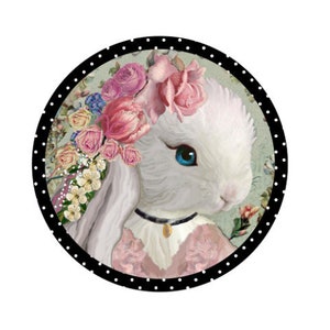 Easter wreath sign, Easter bunny Victorian spring sign, Wall hanging, Wall decor, Easter decoration