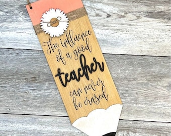 Pencil wood hanging, Teachers gift, Pencil back to school wood hanger, School Pencil, Karens Kraft Room