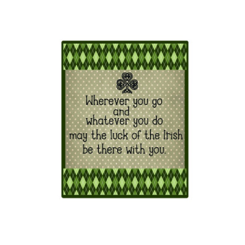 Patricks day sign Irish saying shamrocks Luck of the Irish wreath sign St wreath attachment wall decor