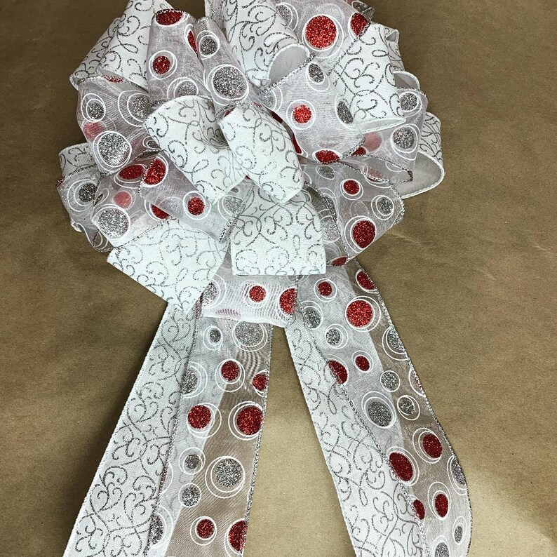 Large Christmas bows for gifts or wreath making Etsy