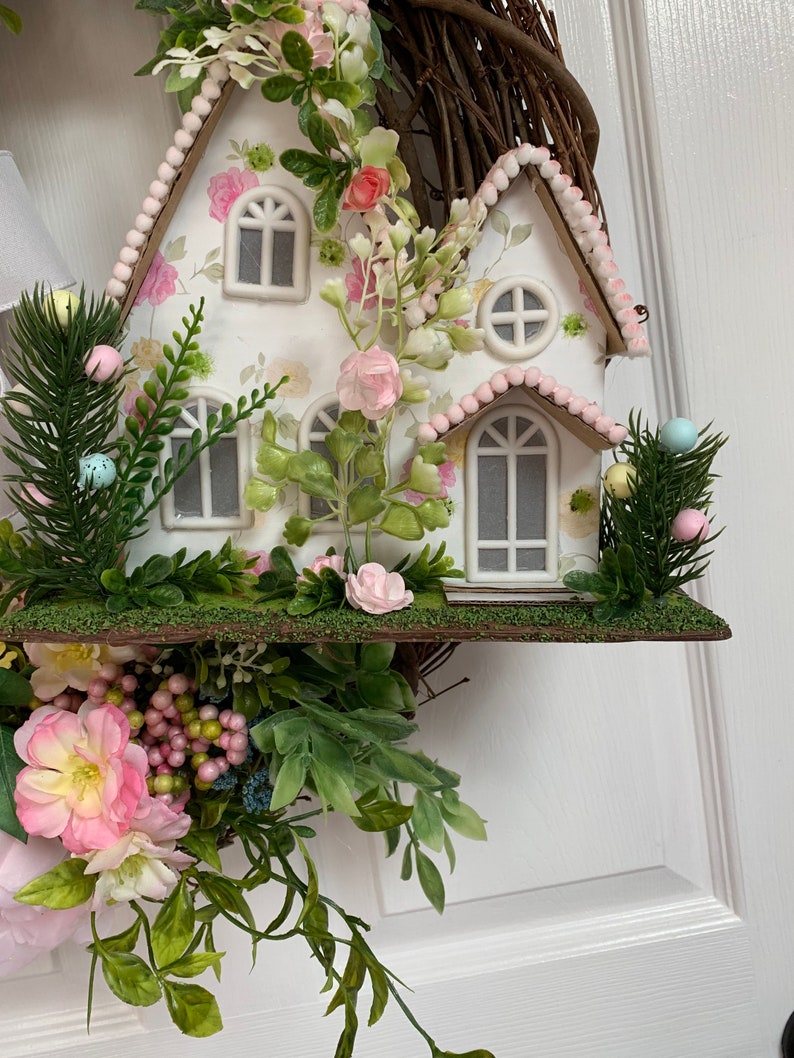Spring Cottage Wreath Spring Grapevine Everyday Spring Easter Grapevine Wreath