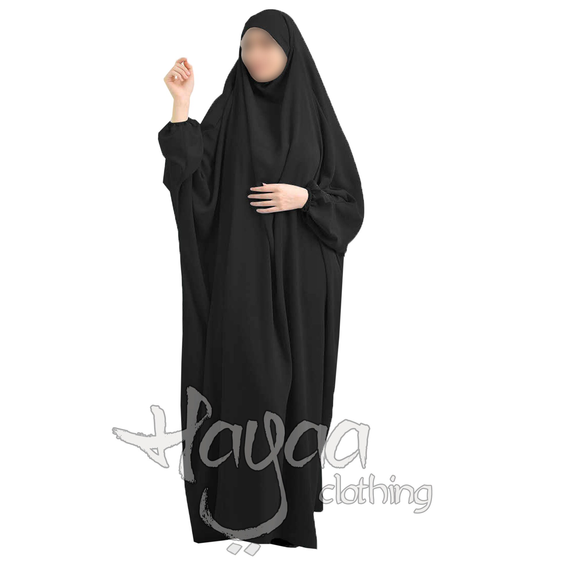 hijab with black saree