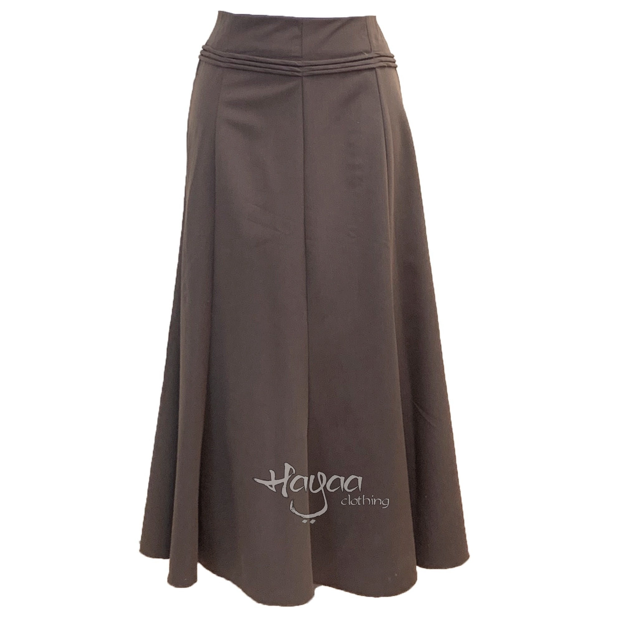 Long Maxi Skirt Work Outfit, Long Linen Skirt, High Waist Long A line  Pleated Swing Skirt With Pocket, Green Skirt, Full Skirt 2536 