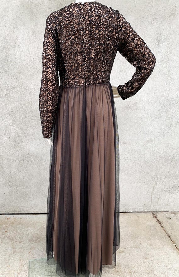 Taupe Lace Top Tulle Maxi Dress: Long Sleeve Modest Islamic Dress - Etsy Taupe Lace Top Tulle Maxi Dress: Long Sleeve Modest Islamic Dress - Etsy