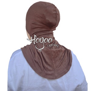 Extra Long Ninja Underscarf Cotton Viscose Hijab Bonnet Cap Neck Chest Cover Muslim