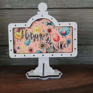 Banister Post Add-On, Easter sign add ons, interchangeable Easter signs Spring Add-on