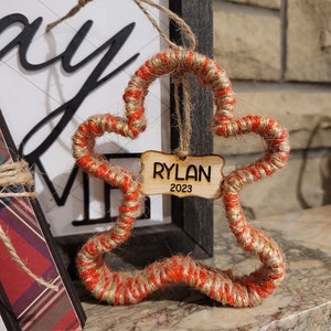 Custom Gingerbread Christmas Ornament: Personalized Twine Cookie Cutter