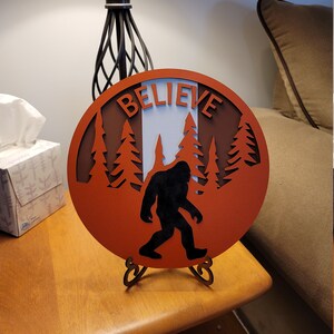 Cleveland Browns Believe sign, Sasquatch Browns Believe, Sasquatch Believe, Bigfoot Browns Believe