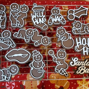 Naughty Gingerbread Ornaments, Naughty Christmas, Gingerbread Sex