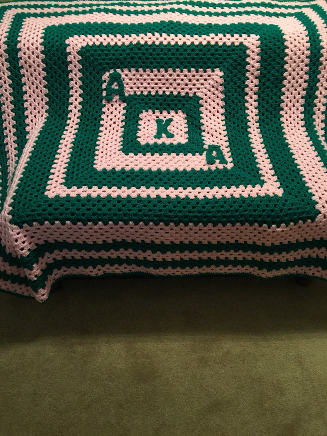 AKA blanket Alpha Kappa Alpha Etsy
