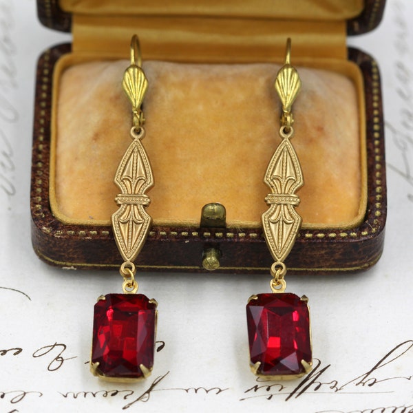 Art Deco Earrings Etsy