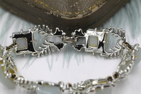 Coro Bracelet Jewelry, Vintage Silver Thermoset B… - image 6
