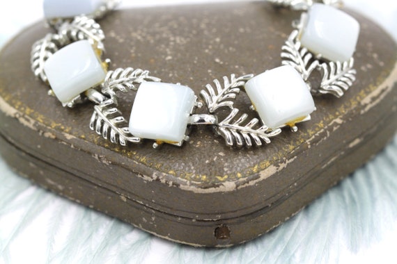 Coro Bracelet Jewelry, Vintage Silver Thermoset B… - image 4