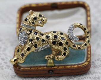  leopard⭐︎様ヴィンテージアクセサリーおまとめ2点 Attwood & Sawyer Panther Leopard Brooch, Wallis Simpson, 22ct Gold