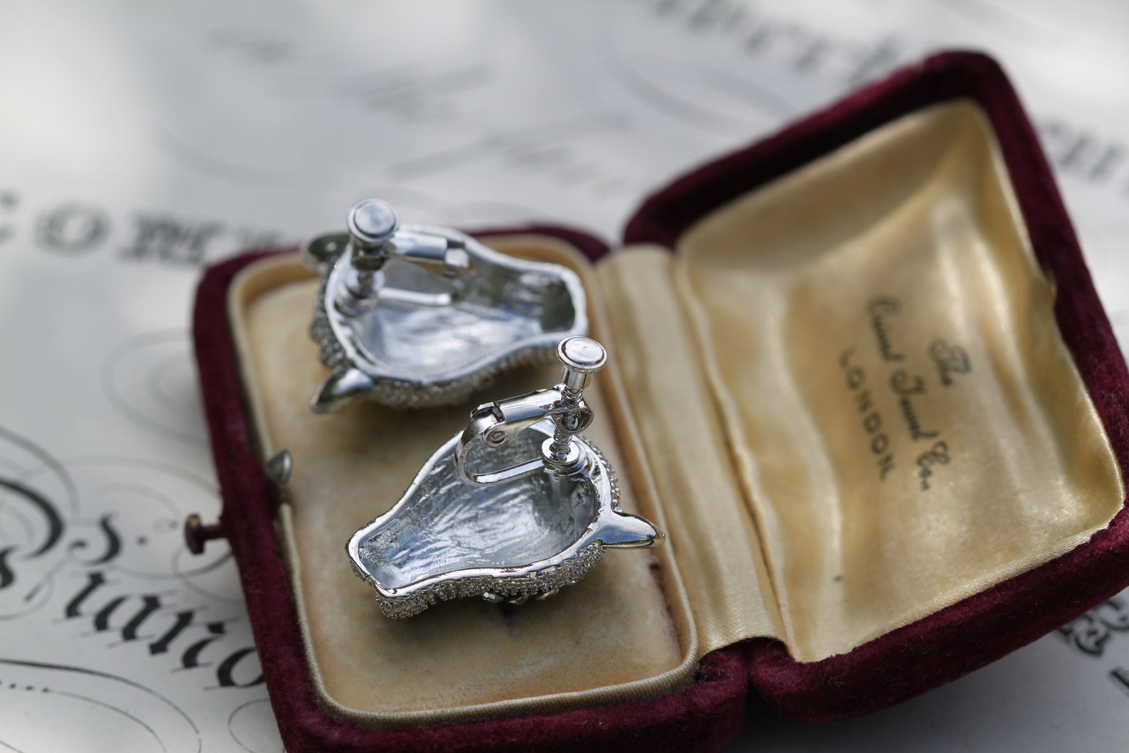 Vintage Clip on Earrings Panther Earrings Panther Jewelry Etsy