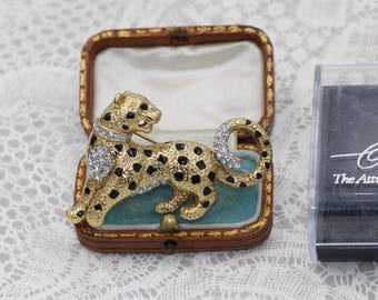 Attwood & Sawyer Panther Leopard Brooch, Wallis Simpson, 22ct Gold
