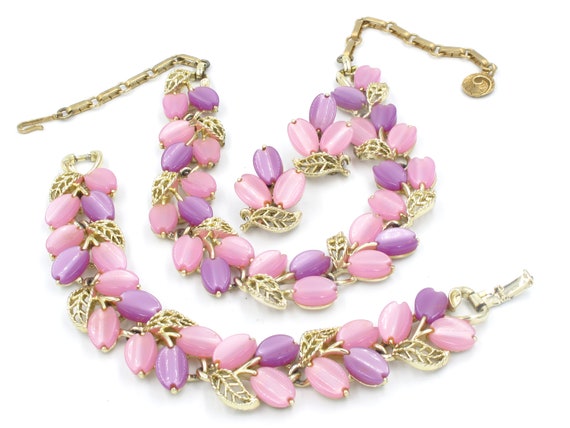 Lisner parure set vintage jewelry, Lisner set, Lis