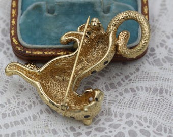  leopard⭐︎様ヴィンテージアクセサリーおまとめ2点 Attwood & Sawyer Panther Leopard Brooch, Wallis Simpson, 22ct Gold