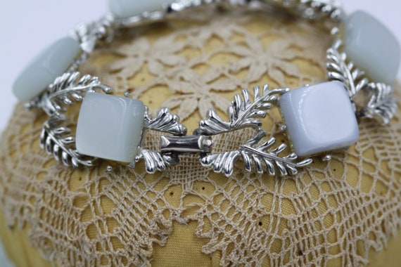 Coro Bracelet Jewelry, Vintage Silver Thermoset B… - image 8
