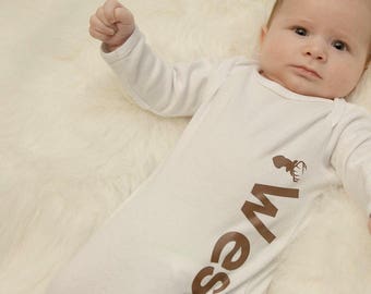 Baby shower gift Baby bodysuit newborn gown King of the Wild Things Hat sold Seperatly Baby boy coming home outfit newborn