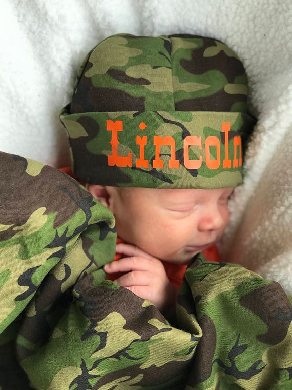 newborn camo hat