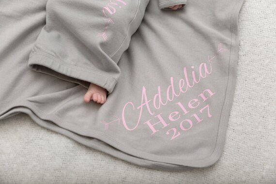 newborn blanket with name