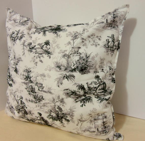 Toile Decorative Pillow Cover Gray Farmhouse Pillow Covers Etsy Gorgeous Toile Decorative Pillows Toile Decorative Pillow Cover Gray Farmhouse Pillow Covers Etsy Gorgeous Toile Decorative Pillows