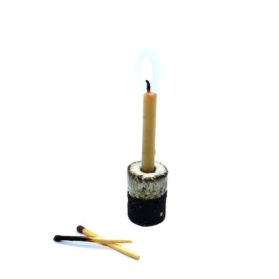 Tiny Ceramic Thin Taper Candle Holder, Holder for Slim Candles - Etsy