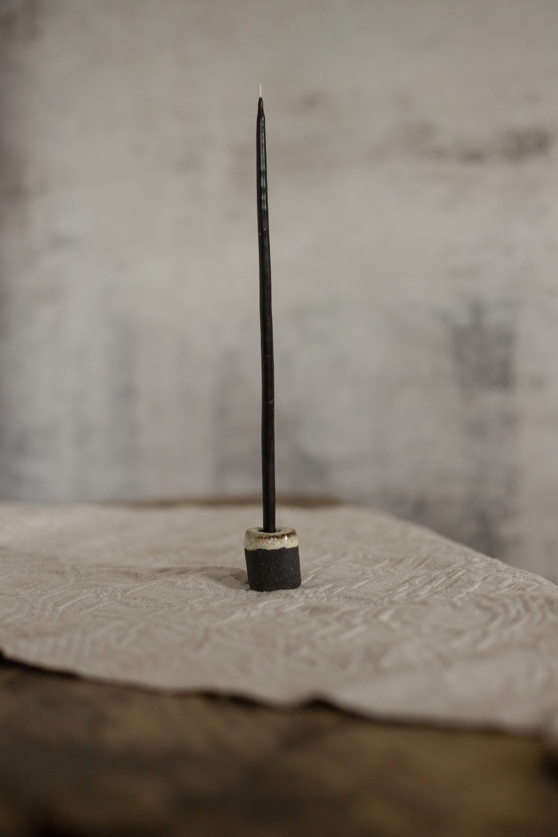 Tiny Ceramic Thin Taper Candle Holder Holder for Slim Candles Etsy UK