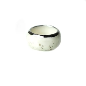 Ceramic Ring, Porcelain Ring, Handmade Porcelain Ring, Handmade Ceramic, Ceramic Ring, Ceramic Jewelry, Porcelain Jewelry, Handmade Jewelry image 2