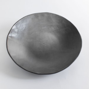 Large Charcoal Stoneware Serving Bowl