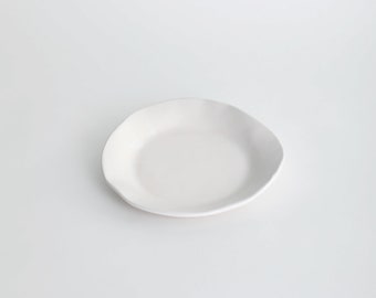 Plato pequeño hecho a mano, Plato de postre de cerámica, Platos, Vajilla, Vajilla, Plato de gres, platos hechos a mano, platos de fiesta, fiesta