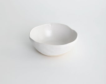 White Matte Porridge Bowl