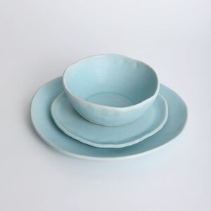 Aqua Matte Dinner Plate image 4