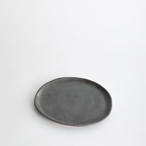 Charcoal Shino 3 Piece Set, Dinnerware Set, Dinner Plate, Ceramic Plate, Ceramic Bowl, Grey image 3