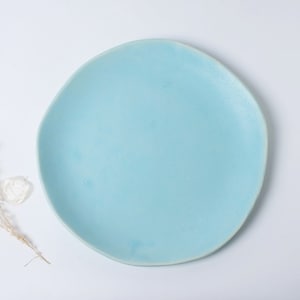 Aqua Matte Dinner Plate image 1