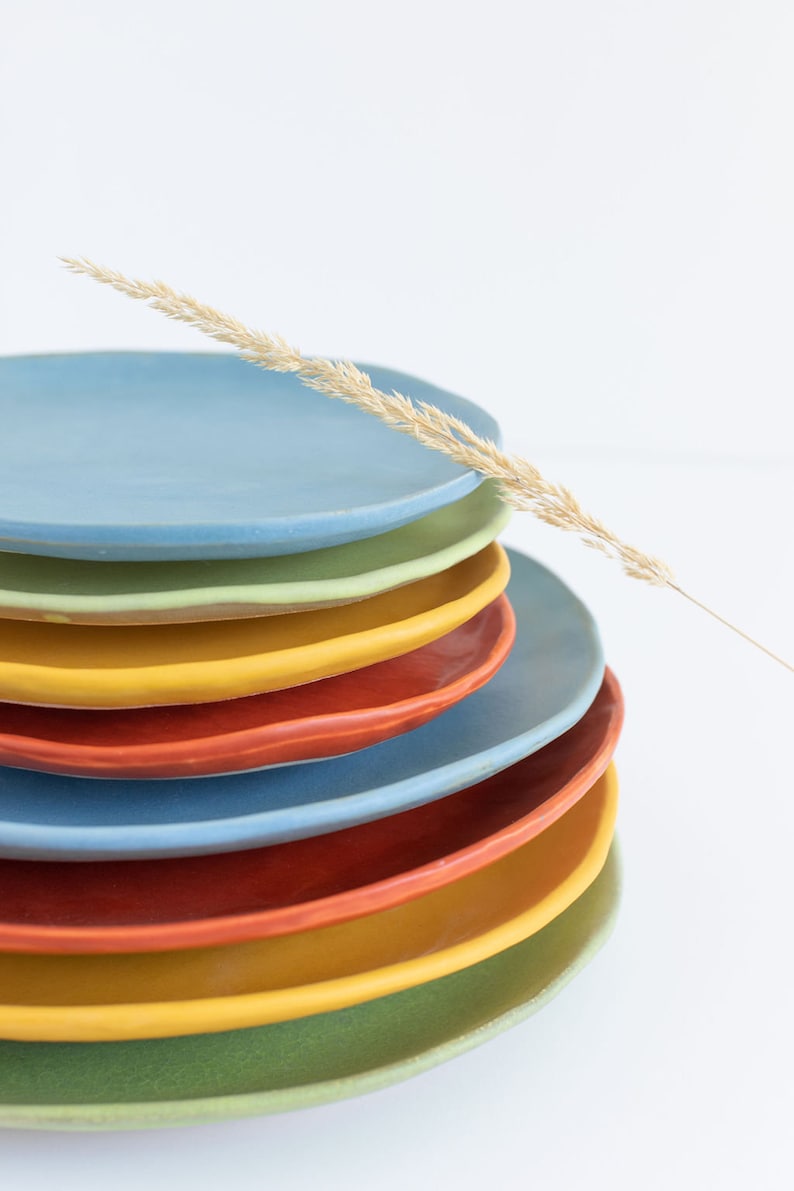 Vintage Color Salad Plate, 4 Colors, Sold Separately image 2