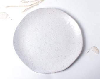 Speckled Dinner Plate, Dinnerware, Ceramic Plate