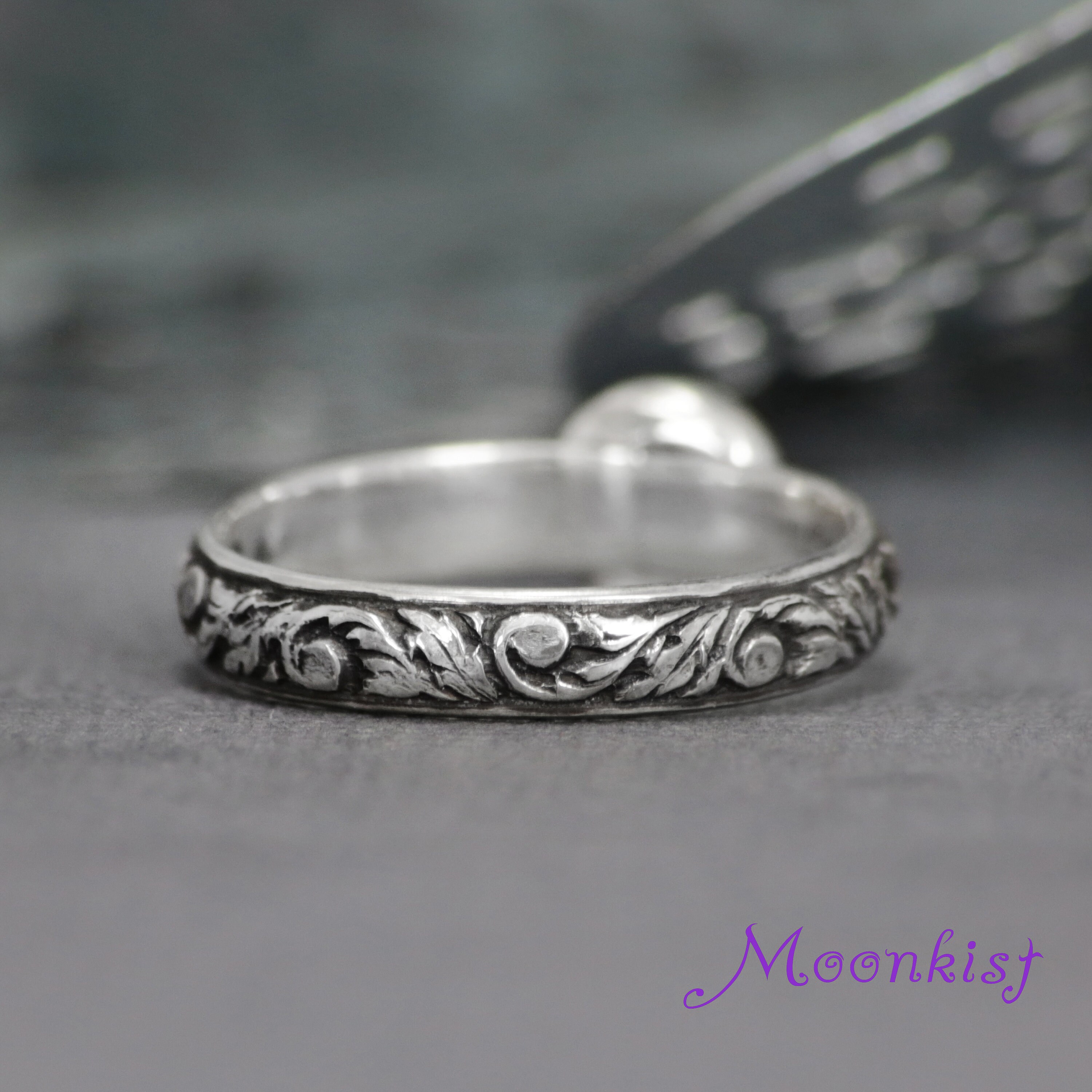 Purple Promise Ring Sterling Silver Amethyst Ring Purple Etsy