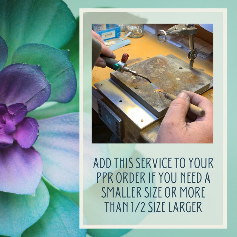 Ring Resizing sterling Silver Resize Service Sterling Etsy