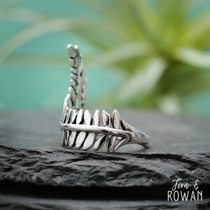 Fern Leaf Ring for Women, Sterling Silver Fern Ring | Fern & Rowan
