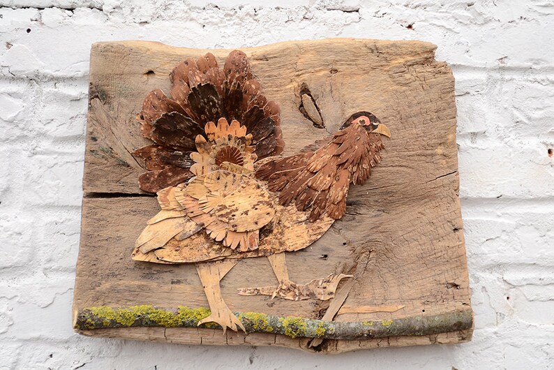 Bark art Bark decor Reclaimed wood wall art Wood wall art Etsy