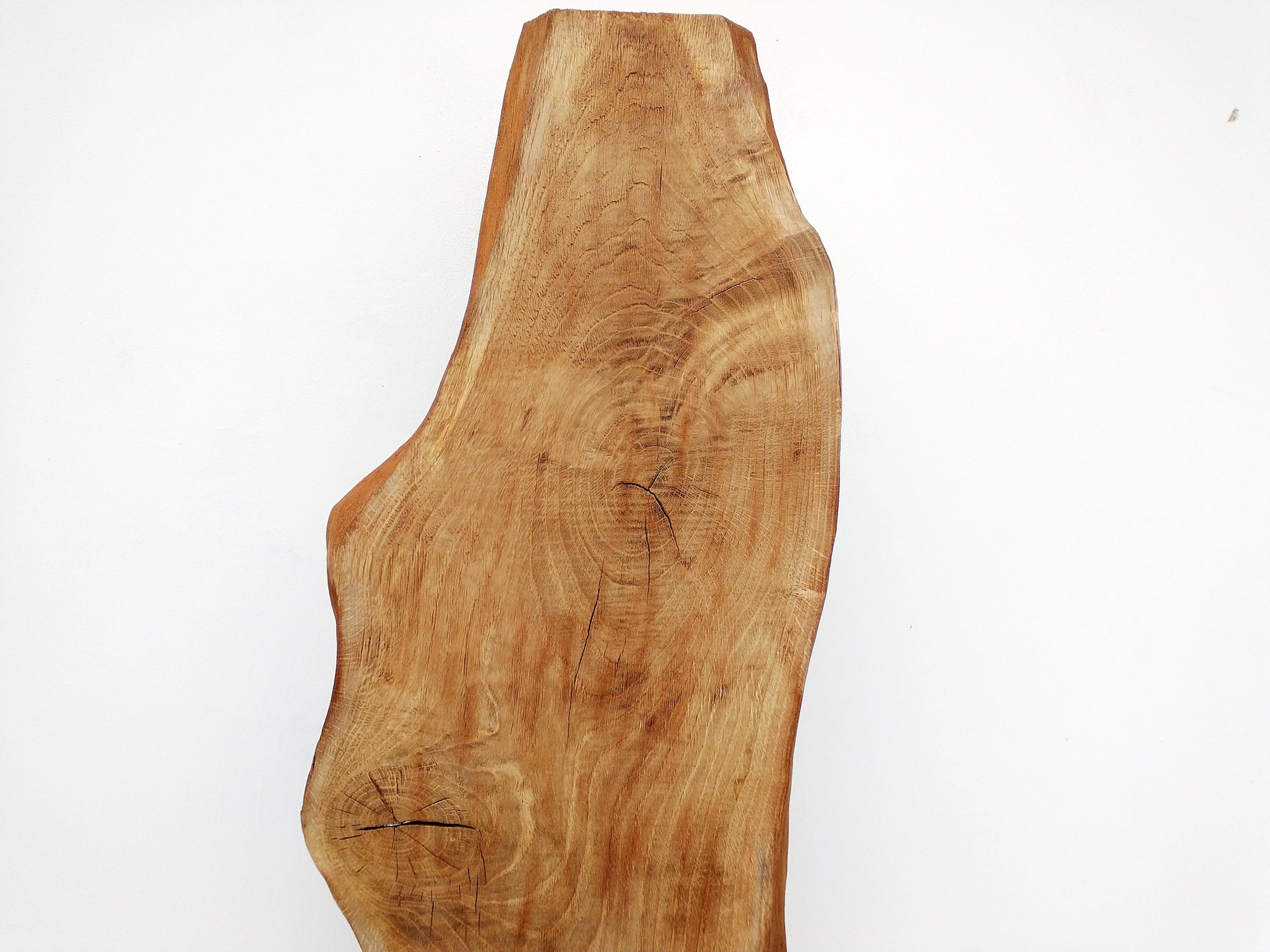 Wood slab art Modern sculpture decor Floor sculpture art Etsy