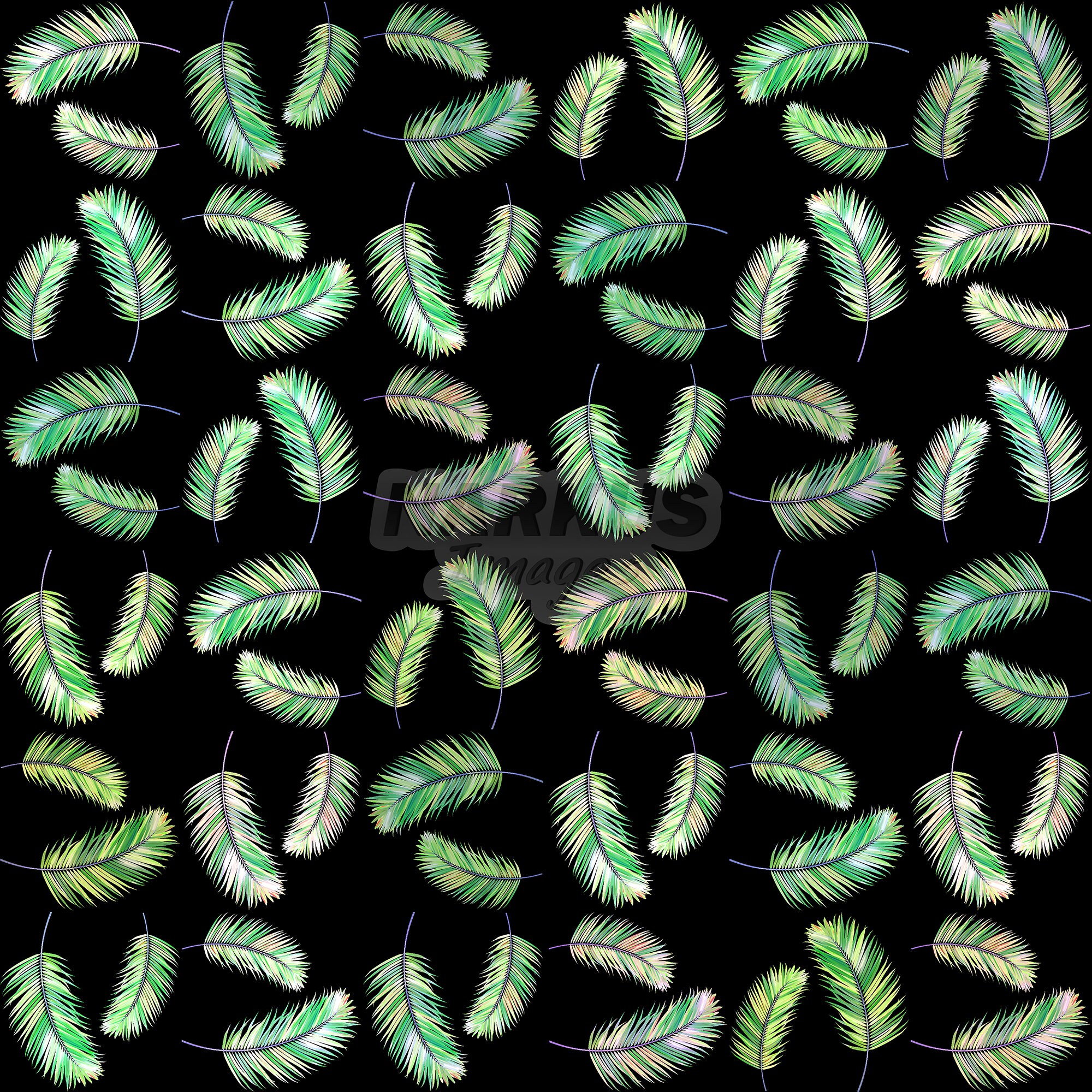 Tropical Palm Leaves Digital Paper Set of 10 Collection Paper Clip Art ...