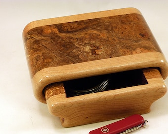 Spalted Maple Burl & Ambrosia Maple Jewelry Box