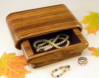 African Zebrawood Jewelry Box