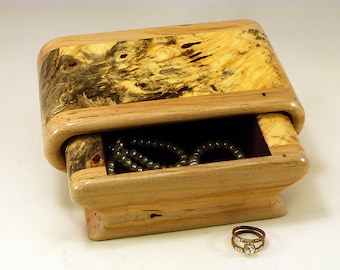 Buckeye Burl & Ambrosia Maple Jewelry Box