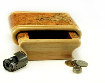 Spalted Maple Burl & Ambrosia Maple Jewelry Box