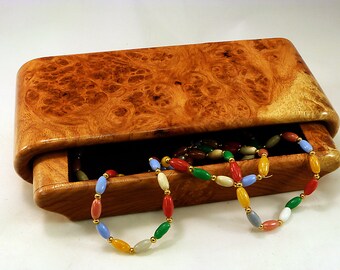 Burmese Amboyna Burl Jewelry Box