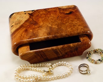 Burmese Amboyna Burl Jewelry Box